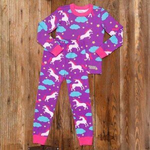 Eleanor Rose Purple Unicorn Pajama Set